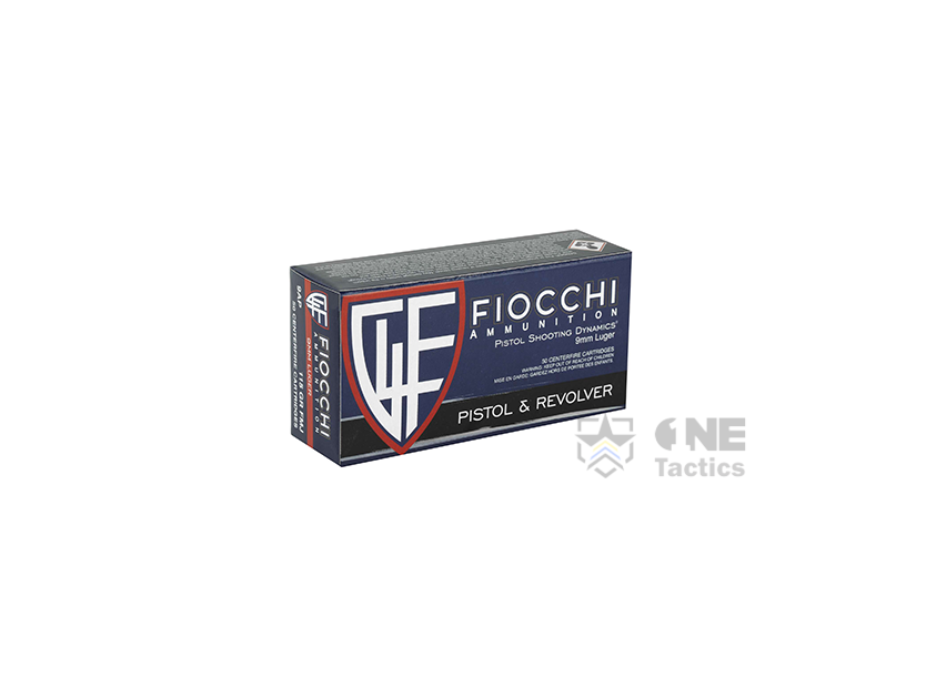 Fiocchi 9mm Ruger 115GR/124GR/147GR – FMJ&JHP