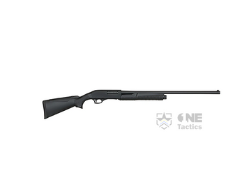 HUSAN HSP406 Pump-Action Shotgun, Black Syn - 12GA