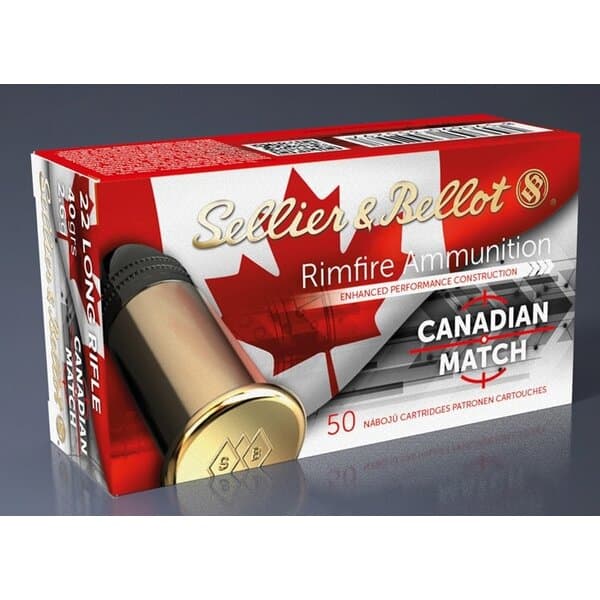 Sellier & Bellot Canadian Match .22 LR 40gr Standard Velocity 50rd