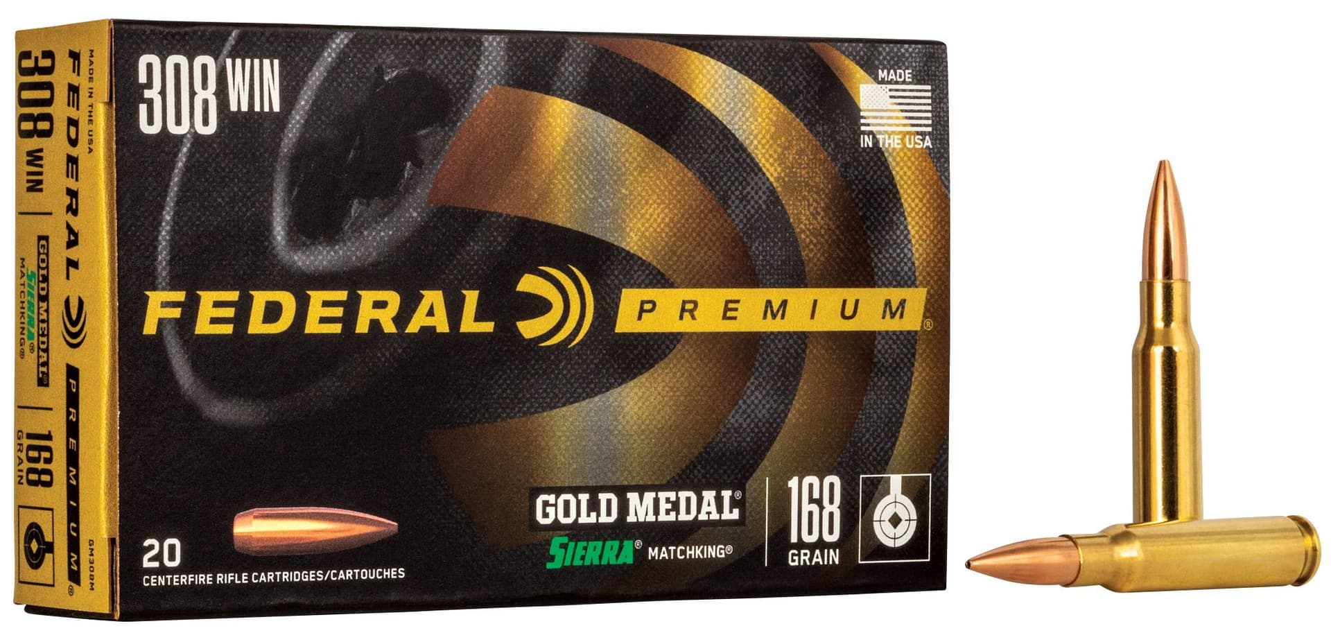 Federal Gold Medal .308 Win 160gr 20rd