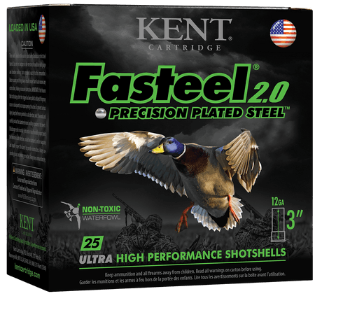 Kent Cartridge Fasteel 2.0 12ga 3" #4 1-1/4oz Canada - Image 1