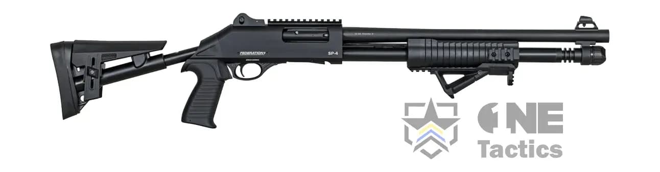 Federation Firearms SP-4 Pump M4 Clone 12ga 18.7" Black Canada - Image 1