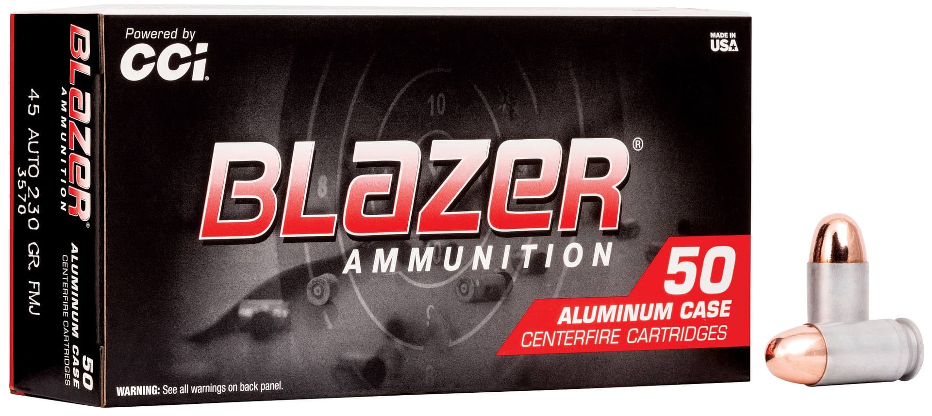 CCI Blazer Aluminum .45 ACP 230gr FMJ 50rd