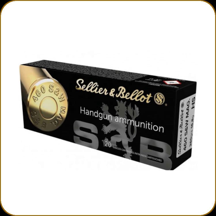 Sellier & Bellot .460 S&W 260gr XRD-G Copper 20rd Canada - Image 1