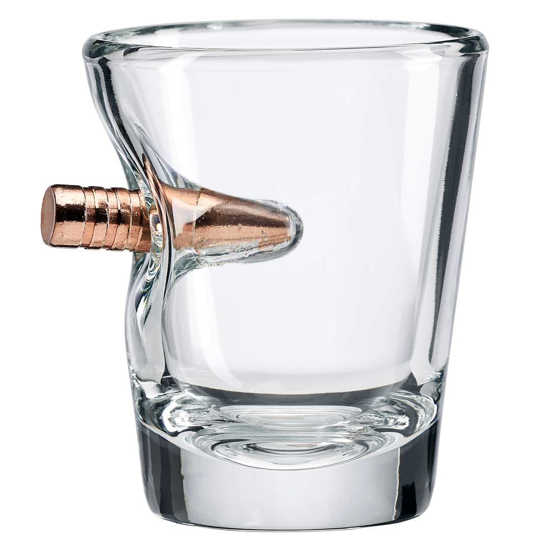 .308 Shot Glass Canadian Flag