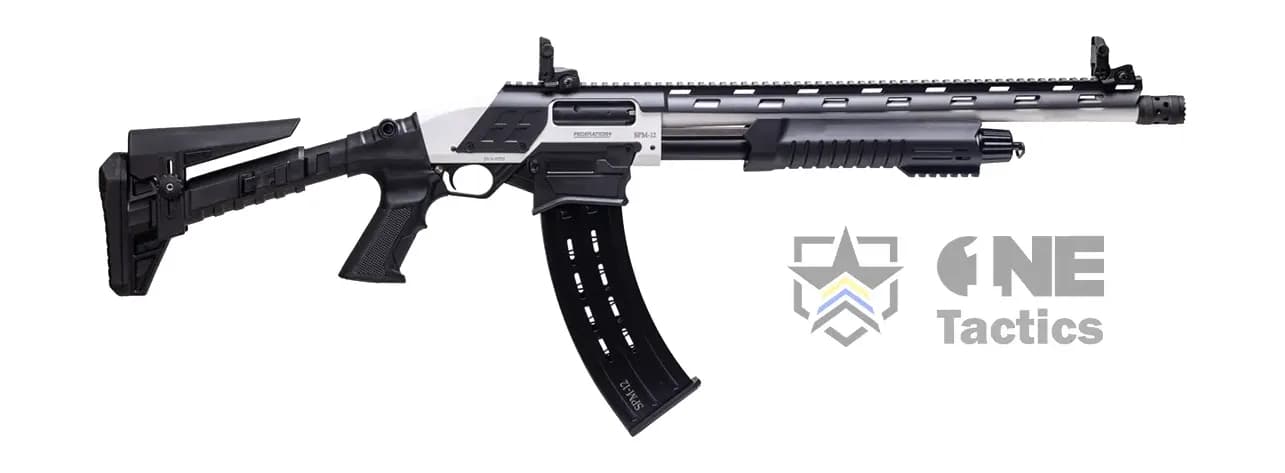 Federation Firearms SPM-12 Pump Mag-Fed 12ga 3" 18.7" Alpine White Canada - Image 1