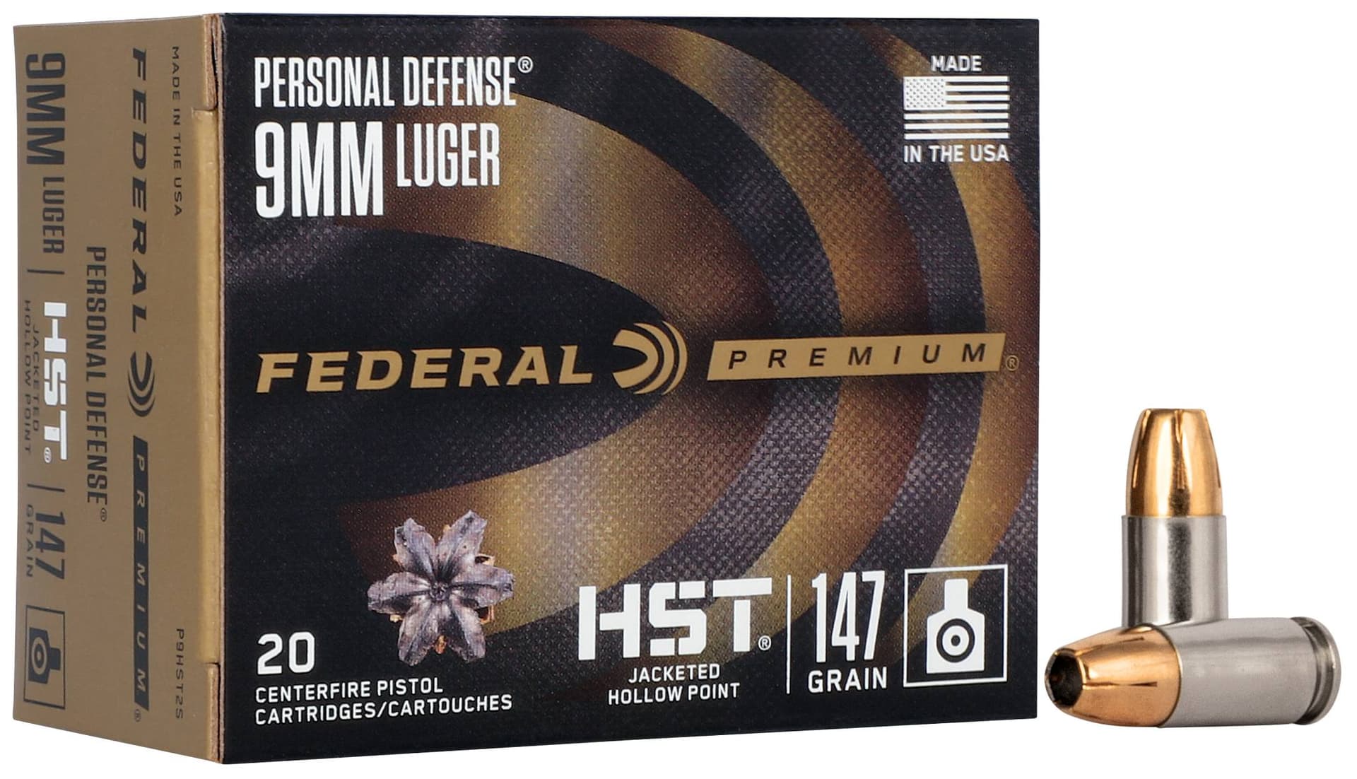 Federal Tactical HST 9mm Luger 147gr JHP 50rd