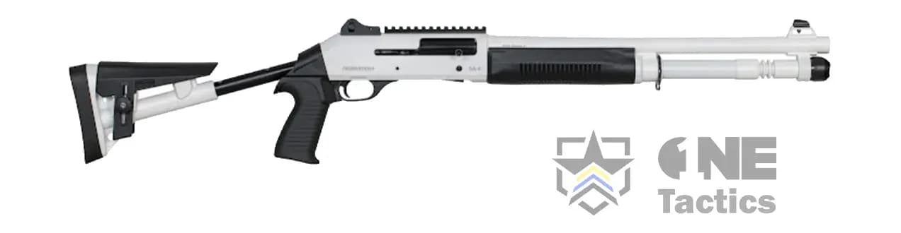 Federation Firearms SA-4 Semi-Auto M4 Clone 12ga 18.7" White Canada - Image 1