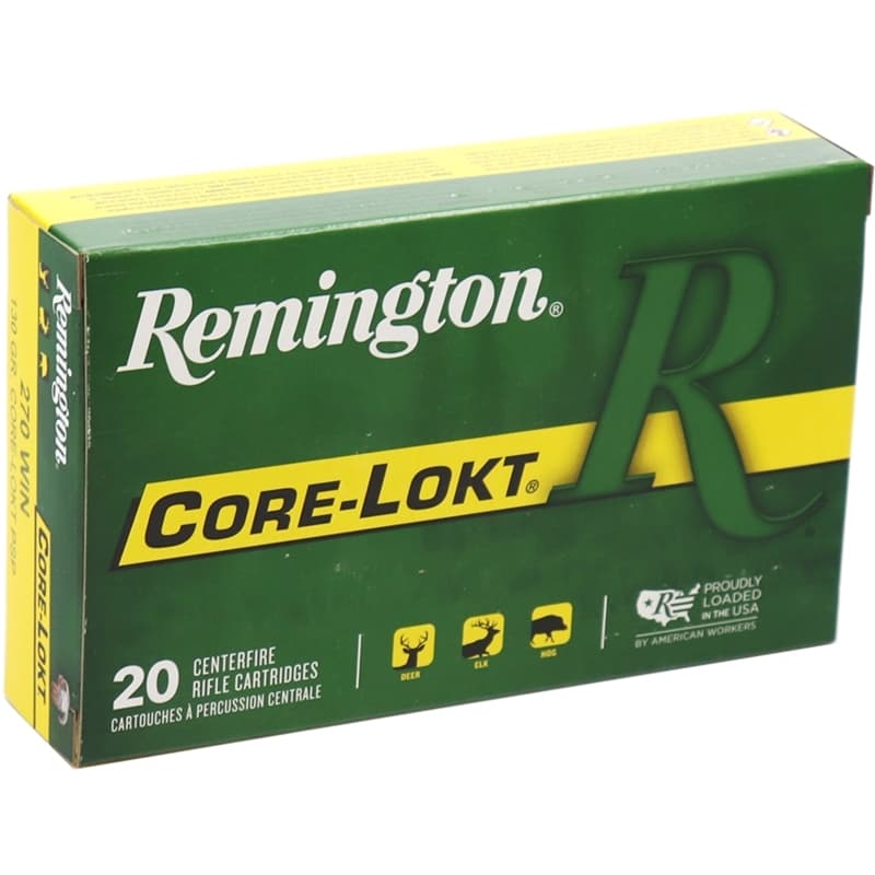 Remington Core-Lokt .270 Win 130gr PSP 20rd Canada - Image 1