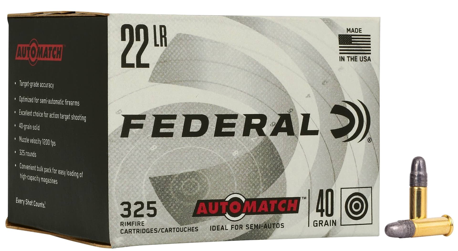 Federal AutoMatch .22 LR 40gr 325rd
