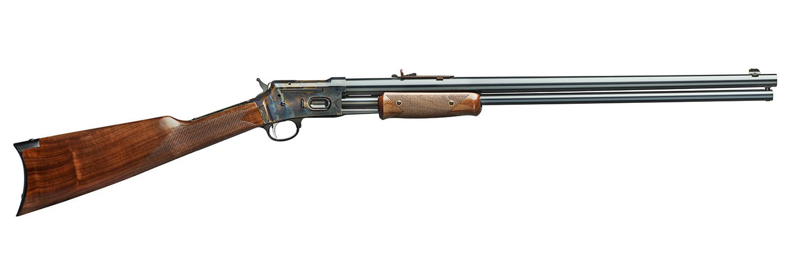 Davide Pedersoli 1884 Silver Spur Lightning Pump-Action Rifle, .45LC