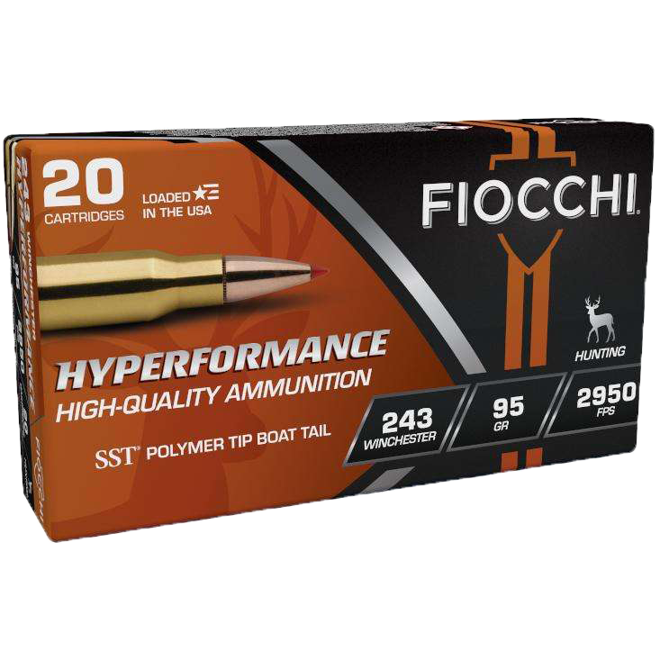 Fiocchi 243 WIN 95GR SST (20RD) (Loaded With Hornady bullets)