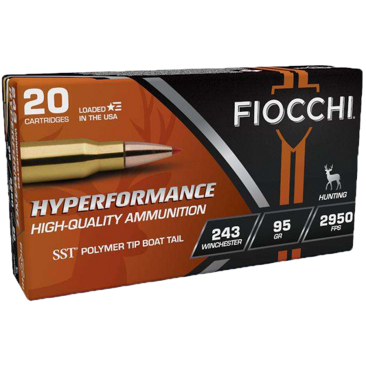 Fiocchi 243 WIN 95GR SST (20RD) (Loaded With Hornady bullets)