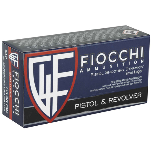 Fiocchi 9mm Luger 115gr GMJ (50RD)