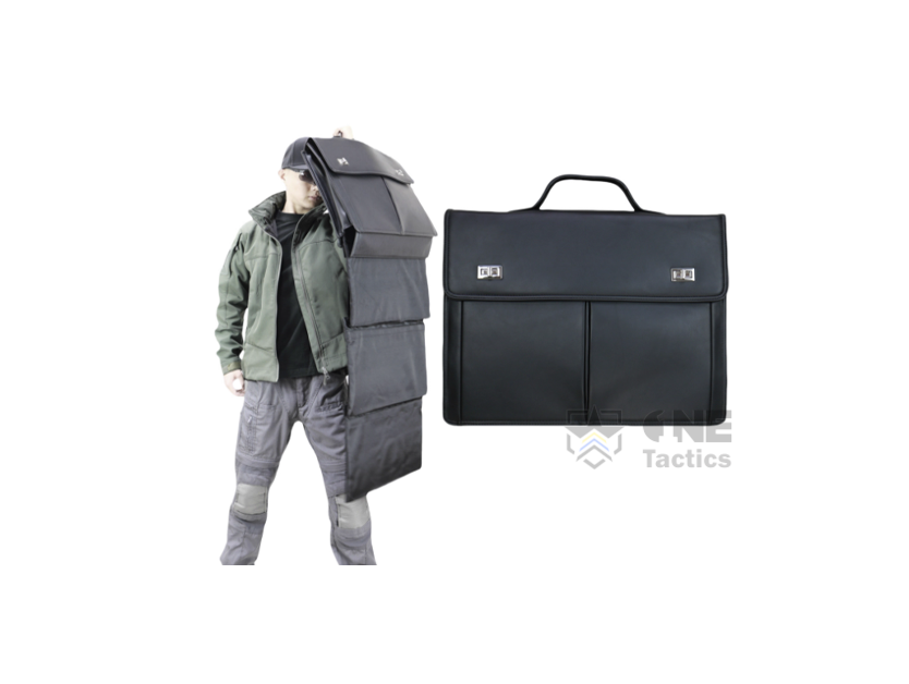 OneTactics™ Bullet-Resistant Briefcase Shield NIJ Level III / GA5 | Ultra-Light PE, 4-Fold Ballistic Shield