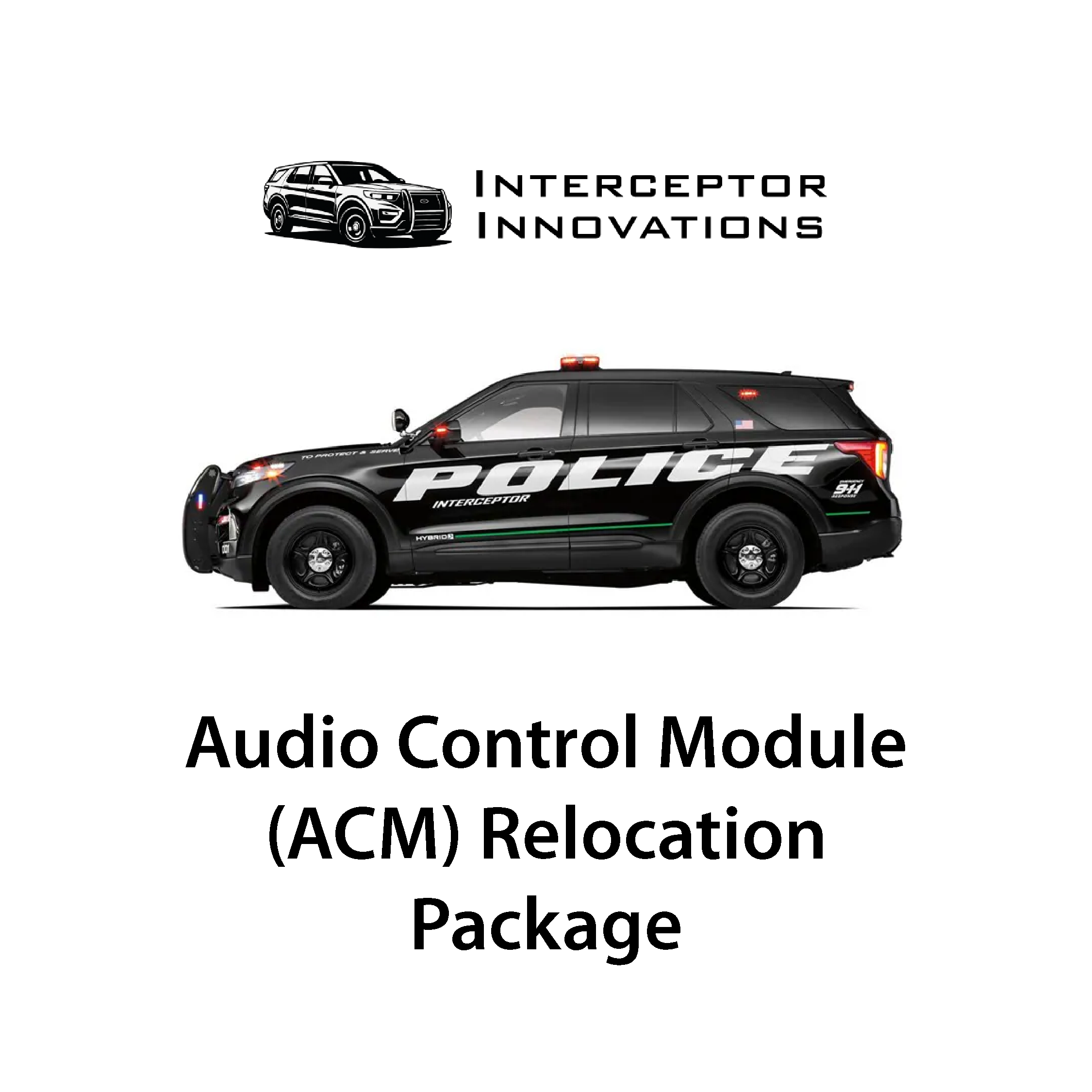 Audio Control Module (ACM) Relocation Package for 2020-2024 Ford Polic