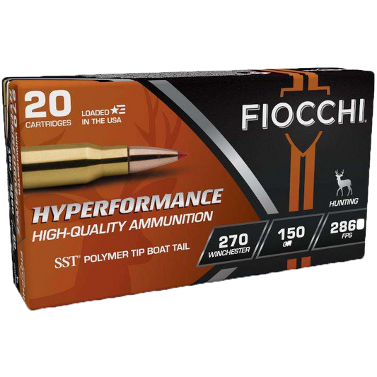 Fiocchi 270 WIN 150GR SST (20RD) (Loaded With Hornady bullets)