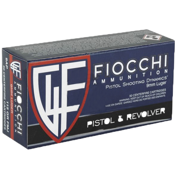 Fiocchi 9mm Luger 124GR JHP (50RD)