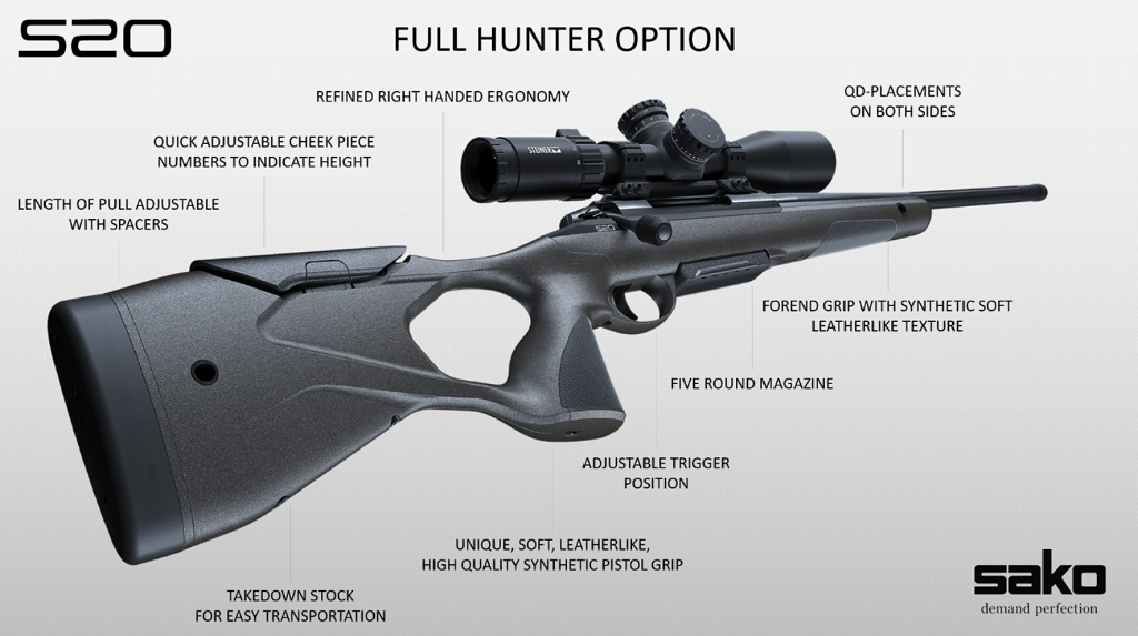 Sako S20 Hunter- 6.5 Creedmoor 24″ Rifle